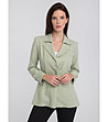 Дамско светлозелено сако с памук Daliola-0 снимка
