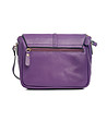 Малка кожена дамска чанта в лилаво Mela-1 снимка