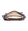 Малка кожена дамска чанта в лилаво Mela-3 снимка