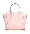 Розова кожена дамска чанта Bernie-0 снимка