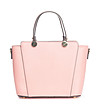Розова кожена дамска чанта Bernie-1 снимка