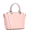 Розова кожена дамска чанта Bernie-2 снимка