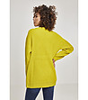 Дамски пуловер Dorea в цвят лайм-1 снимка