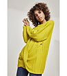 Дамски пуловер Dorea в цвят горчица-2 снимка