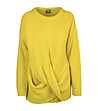 Дамски пуловер Dorea в цвят горчица -3 снимка