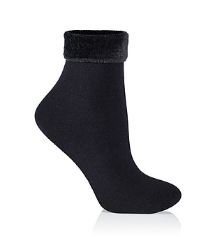 Къси дамски чорапи в черно Aria снимка