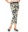 Дамски памучен панталон в тъмносиньо и цвят екрю Sandrine-0 снимка