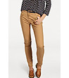 Дамски панталон в цвят камел Niki за ръст до 160 см-0 снимка