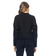 Елегантен дамски пуловер в черно-1 снимка