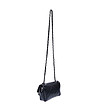 Черна дамска чанта с декоративни шевове Kika-2 снимка