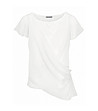 Бяла дамска блуза с тюл Felicita-3 снимка