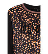 Дамска блуза в черно и оранжево Asling-3 снимка