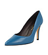 Елегантни дамски кожени обувки в син нюанс Daneta-1 снимка