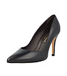 Елегантни дамски кожени обувки в черно Daneta-1 снимка