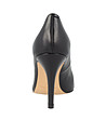 Елегантни дамски кожени обувки в черно Daneta-4 снимка