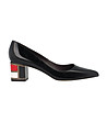 Лачени дамски обувки в черно Agnes-0 снимка