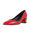 Лачени дамски обувки в червено Agnes-1 снимка