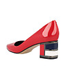 Лачени дамски обувки в червено Agnes-2 снимка
