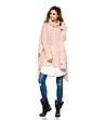 Дълъг дамски пуловер в розово Melissa-2 снимка