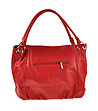 Kожена дамска чанта в Carre в червено-1 снимка