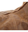 Дамска кожена чанта Zinnia в цвят коняк-2 снимка
