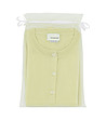 Комплект от блуза и жилетка от памук и кашмир в жълто Tina-2 снимка