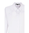 Бяла дамска риза с джобове Finola-2 снимка