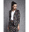 Многоцветно дамско памучно сако без закопчаване Giana-0 снимка
