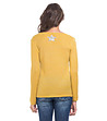 Дамски пуловер Simina в цвят горчица-1 снимка