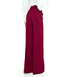 Елегантен дамски панталон в цвят бургунд Elsie-1 снимка