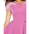 Елегантна рокля в розово Babette-3 снимка