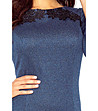Елегантна рокля Arline в синьо-3 снимка