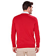 Червен мъжки памучен пуловер Casey-1 снимка
