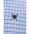 Карирана памучна мъжка риза в сини нюанси Markell-3 снимка