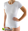 Бяла дамска тениска с бамбук Zita-0 снимка