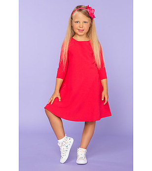Детска червена рокля Diamantina снимка
