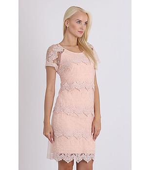 Елегантна розова рокля Persy снимка