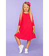 Детска червена рокля Diamantina-0 снимка