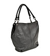 Черна кожена дамска чанта Klea-2 снимка