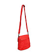 Велурена червена дамска чанта Nara-1 снимка