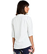 Дамска блуза в бяло Nely-1 снимка
