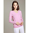 Кашмирен дамски розов пуловер Alda-0 снимка