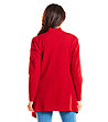 Червена дамска жилетка с памук Zefira-1 снимка