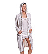 Комплект от пижама и халат в сиво-бежов нюанс Emily-0 снимка
