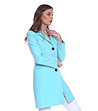 Дамско палто в цвят аква Misha-2 снимка