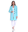 Дамско палто в цвят аква Misha-3 снимка
