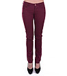 Дамски памучен панталон Cherry в цвят бордо-0 снимка