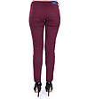 Дамски памучен панталон Cherry в цвят бордо-1 снимка