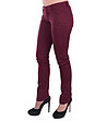 Дамски памучен панталон Cherry в цвят бордо-2 снимка