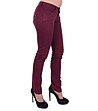 Дамски памучен панталон Cherry в цвят бордо-3 снимка